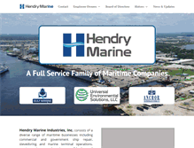Tablet Screenshot of hendrymarineindustries.com